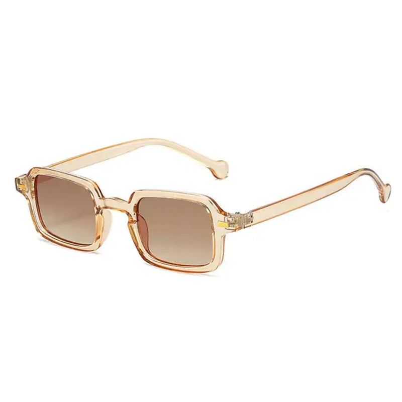 Retro Fashion Square Frame Sunglasses for Men Women Blue Light Blocking Shades UV400 Sun Glasses Vintage Decorative Sun Glasses