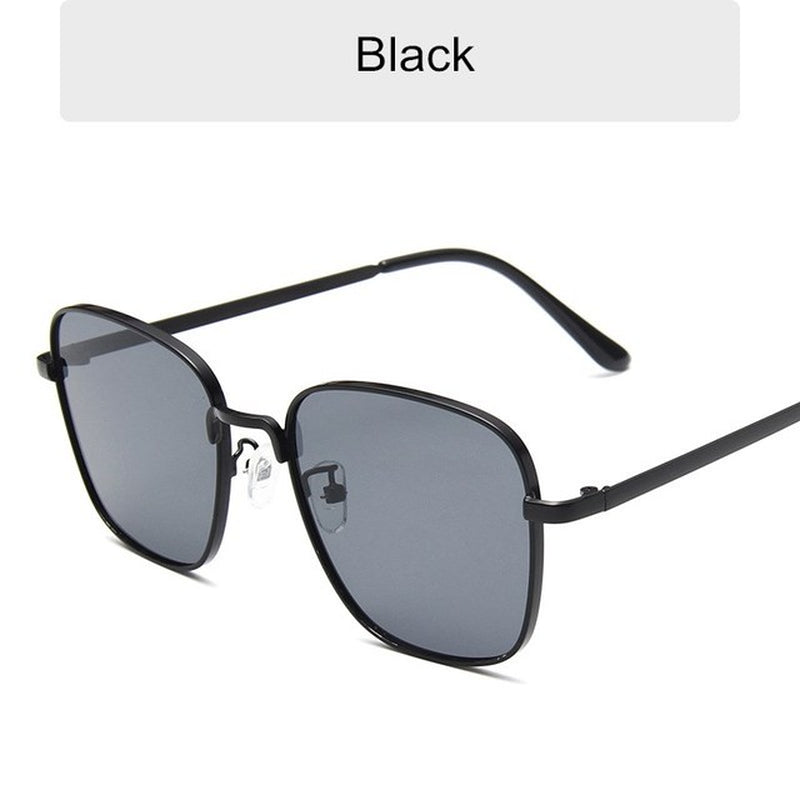 Classic Fashion Sunglasses Women Anti-Reflective Sun Mirror Vintage Square Metal Eyewear Men Driving Sun Glasses Uv400