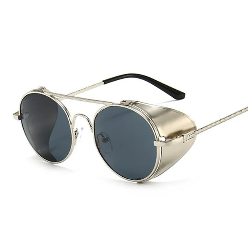 Round Sunglasses Man Woman Brand Designer Vintage Sun Glasses Classic Eyewear for Driving Metal Steampunk Retro Oculos De Sol