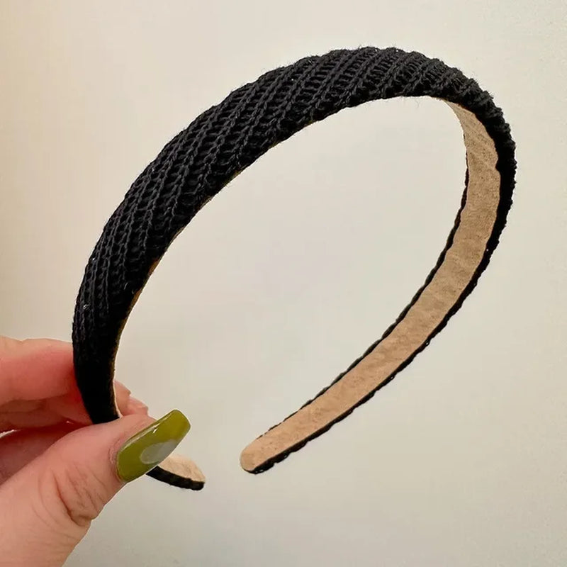 Retro Black White Bezel Hairbands Headbands for Women Girls Vintage Hoop for Party Bride Wedding Hair Bands Accessories