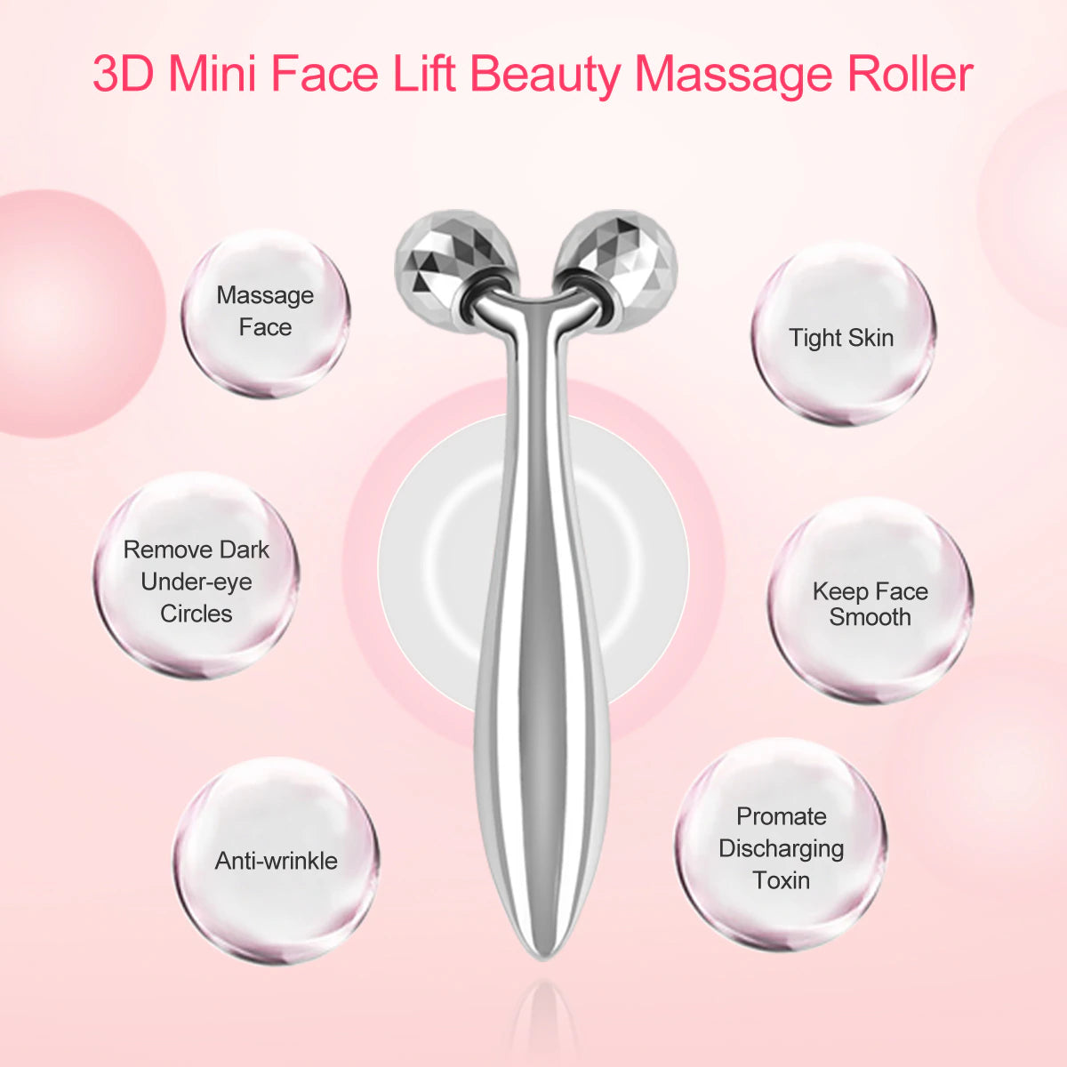 "Revitalize Your Skin with Our 3D Roller Massager - Achieve a Slimmer Face, Body Shaping, and Relaxation While Banishing Wrinkles!"