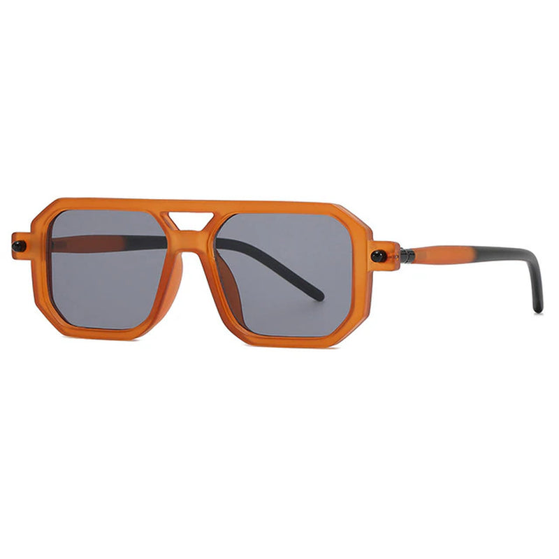 Retro Fashion Square Frame Sunglasses for Men Women Blue Light Blocking Shades UV400 Sun Glasses Vintage Decorative Sun Glasses