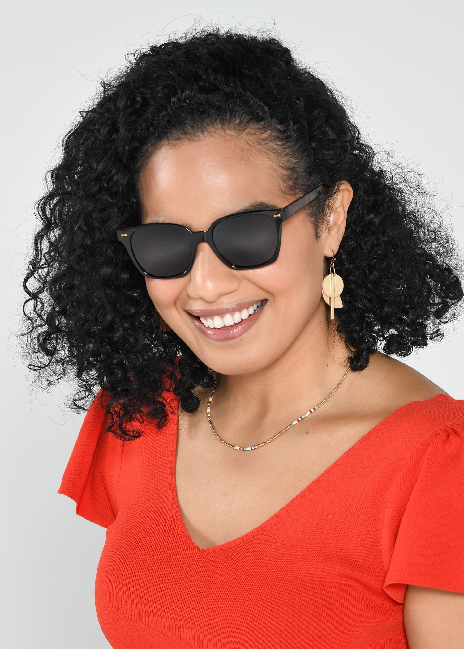 Women'S Way-Shaped Fashion Sunglasses Black